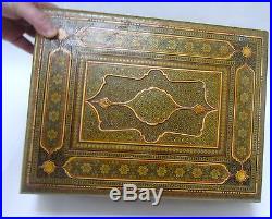 Magnificent Antique Persian Qajar Era Khatam Trinket Box (1)-Islamic/Middle East
