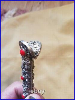 Middle Eastern Silver Antique Dagger Knife Khanjar Persian Islamic