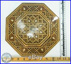 Middle Eastern Syrian Inlaid Marquetry Mosaic Octagonal Jewelry Box