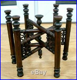 Miniature Islamic Folding Side Table With Inlaid Top