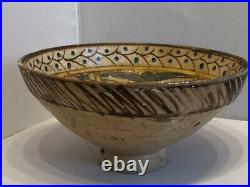 Moroccan Islamic ancient ceramic pottery plate bowl spanish 19th century