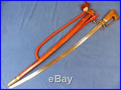 Moroccan nimcha sabre (sword) from 19th with a much earlier blade
