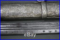 Moroccan nimcha sabre (sword) from the 19th century with an earlier blade