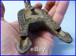 Most Unusual Early Double Oil Burner Arabic Style Calligraphy Very Rare L@@k