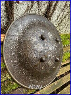 Museum Quality 18th / 19th century Qajar Persian Dhal Shield Koftgari & Silver