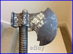 Nice Old Antique Indian Middle Eastern Central Asian Battle Axe No Sword
