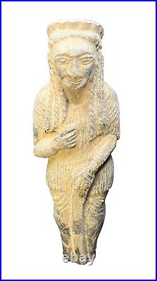 Near Eastern Ancient Standing Female Stone Statue Figurine