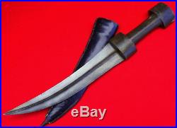 Nice Large 18th-19th C. Ottoman Turkish Kurdish KHANJAR Dagger, Fine Wootz Blade