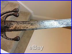 Old Antique Moroccan African Nimcha Sword With French Blade