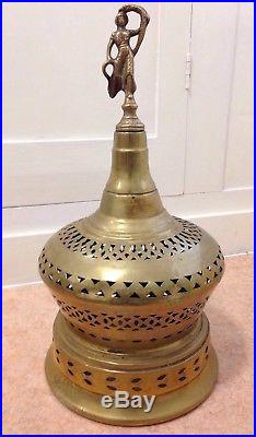 OLD ISLAMIC TURKISH ANTIQUE Brass CENSER BRAZIER BURNER RARE CHINESE INTEREST