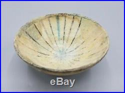 OLD MIDDLE EASTERN ISLAMIC 14TH CENTURY PORCELAIN BOWL w RESTORATION