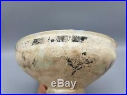 OLD MIDDLE EASTERN ISLAMIC 14TH CENTURY PORCELAIN IRIDESCENT BOWL w RESTORATION