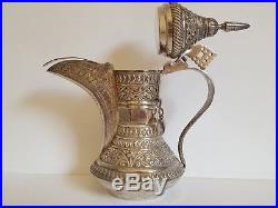 OMANI 925 STERLING SILVER Islamic DALLAH Coffee Pot OMAN Persian 580 gram