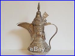 OMANI 925 STERLING SILVER Islamic DALLAH Coffee Pot OMAN Persian 580 gram