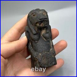 Old Ancient Near Eastern Anunaki Deity Stone Figure