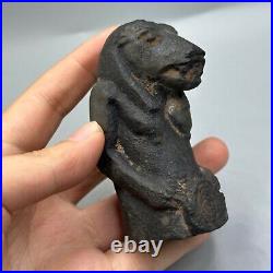 Old Ancient Near Eastern Anunaki Deity Stone Figure