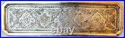 Old Middle Eastern Hand Crafted 84 Silver Narrow Tea Tray