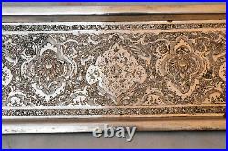 Old Middle Eastern Hand Crafted 84 Silver Narrow Tea Tray