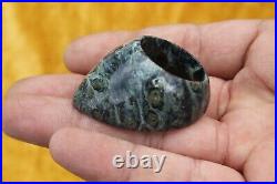 Old Mughal Islamic multi-color tiger jade stone archer thumb ring qing dynasty