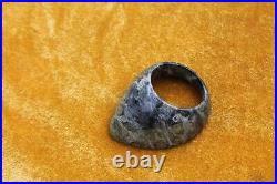 Old Mughal Islamic multi-color tiger jade stone archer thumb ring qing dynasty