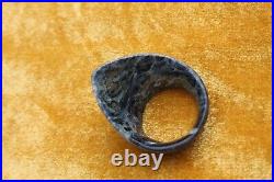 Old Mughal Islamic multi-color tiger jade stone archer thumb ring qing dynasty