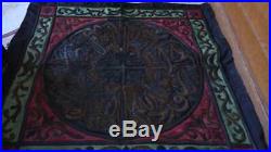 Old ottoman mecca textile metal thread embroidery panel for Ka'ba early