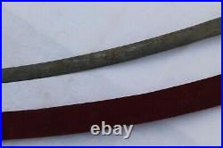Old rare Mughal rajput silver damascened sword tulwar old iron blade no shamshir