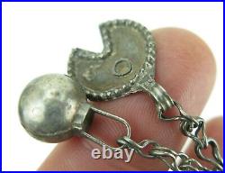 Oman Bedouin coin-silver Hirz receptacle and chain