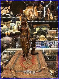Orientalist Franz Bergman Austrian Vienna Bronze Egyptian Harem Lady Odalisque