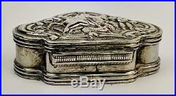Ottoman Provinces / Armenian Solid Silver Repousse Box 18th /19th Century