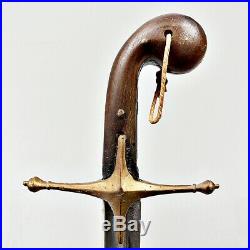 ++ Ottoman Turkish Islamic sword Kilij Pala Shamshir rare horn 19th Century +++