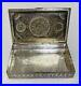 Persian Hand Chiseled Silver Table Cigarette Box 319 Grams Beautiful