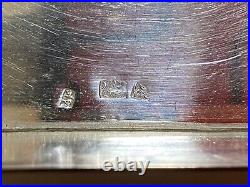 Persian Hand Chiseled Silver Table Cigarette Box 319 Grams Beautiful