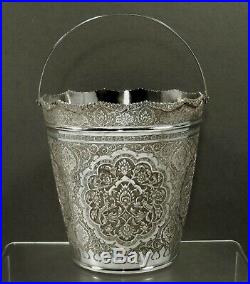 Persian Silver Ice Bucket c1925 Vartan