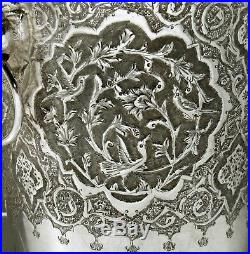 Persian Silver Wine Cooler c1925 VARTAN LION HANDLES