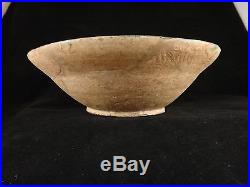 Persian glazed pottery bowl 10th / 11th cent. Nice green/brown glaze. 8 dia