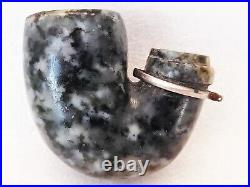 RARE Antique Ottoman / Middle Eastern / Arabic Jade Tobacco Smoking Pipe w Box