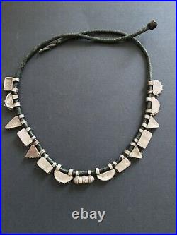 RARE Ethiopia 19th century silver telsum necklace. Middle Eastern, ethnic