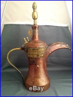 RARE ISLAMIC COFFEE POT ARABIAN ARTIFACT OMAN NIZWA 54 CM HIGH ARABIA DALLAH