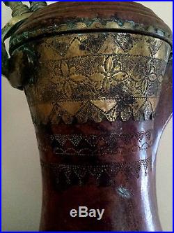 RARE ISLAMIC COFFEE POT ARABIAN ARTIFACT OMAN NIZWA 54 CM HIGH ARABIA DALLAH