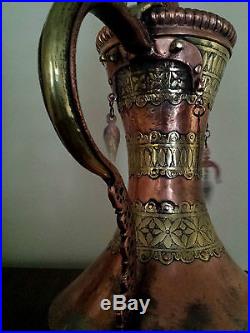 RARE ISLAMIC LARGE COFFEE POT ARABIC ARABIAN DALLAH OMAN NIZWA 48 CM