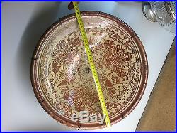 Rare 17thC Hispano Moresque Copper Lustre Charger