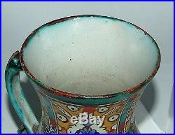 Rare 19thC Moroccan Pottery Tankard