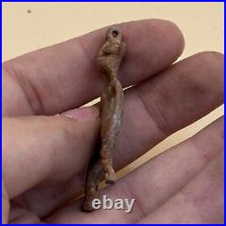 Rare Ancient Near Eastern Bronze Anunaki Alien Amulet