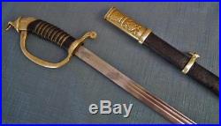 Rare Antique Islamic Persian Army Officer Sword With Zoroastrian Faravahar
