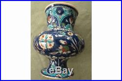 Rare Antique Palestine Ceramic Vase Hand Painted