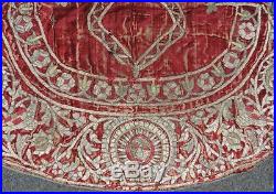 Rare Ottoman Islamic saddle cloth silk 18th horse turkish not sword dagger