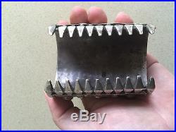 Rare Sterling Silver Antique Heavy Middle Eastern Heavy Superb Bracelet Cuff