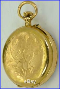 Rare antique Swiss 18k gold ladies pendant watch for Ottoman Sultan's Court, 1890