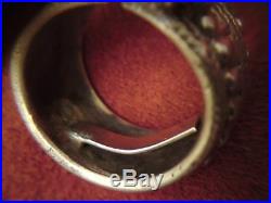 Rare antique silver initial J. H. L. Islamic ring
